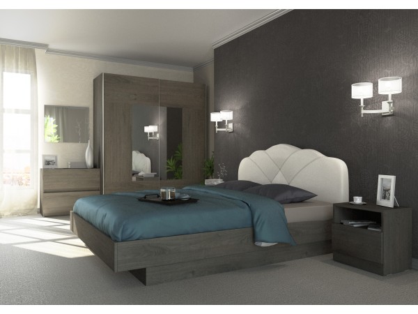 Σετ Κρεβατοκάμαρας ξύλινο CORONA2 160x200 DIOMMI 40-031